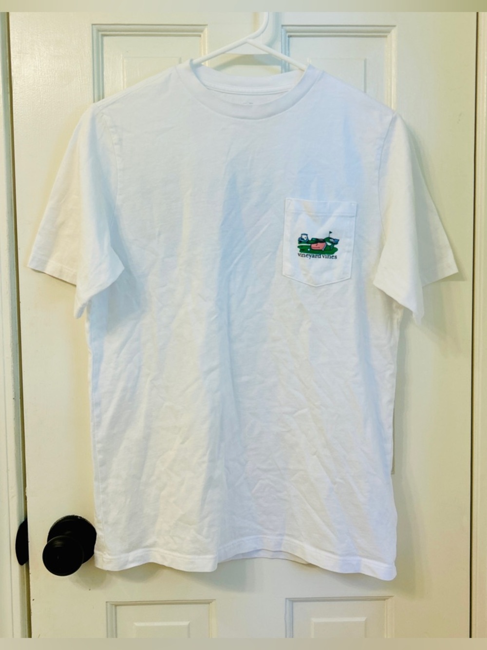 Vineyard Vines Big Boys size L (16) Golfer Whale Short Sleeve T-Shirt